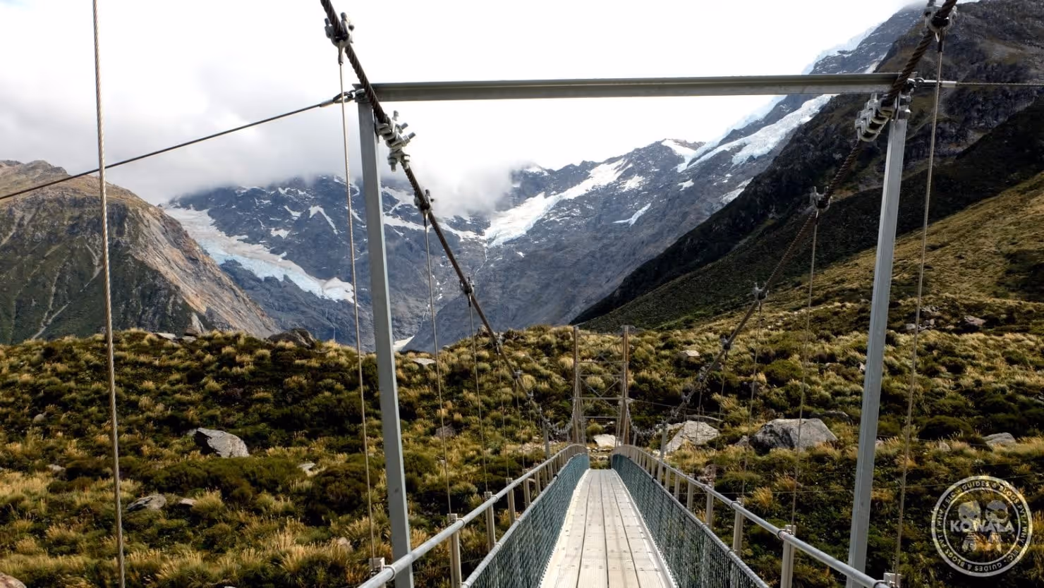 pont suspendu sur Hooker Track