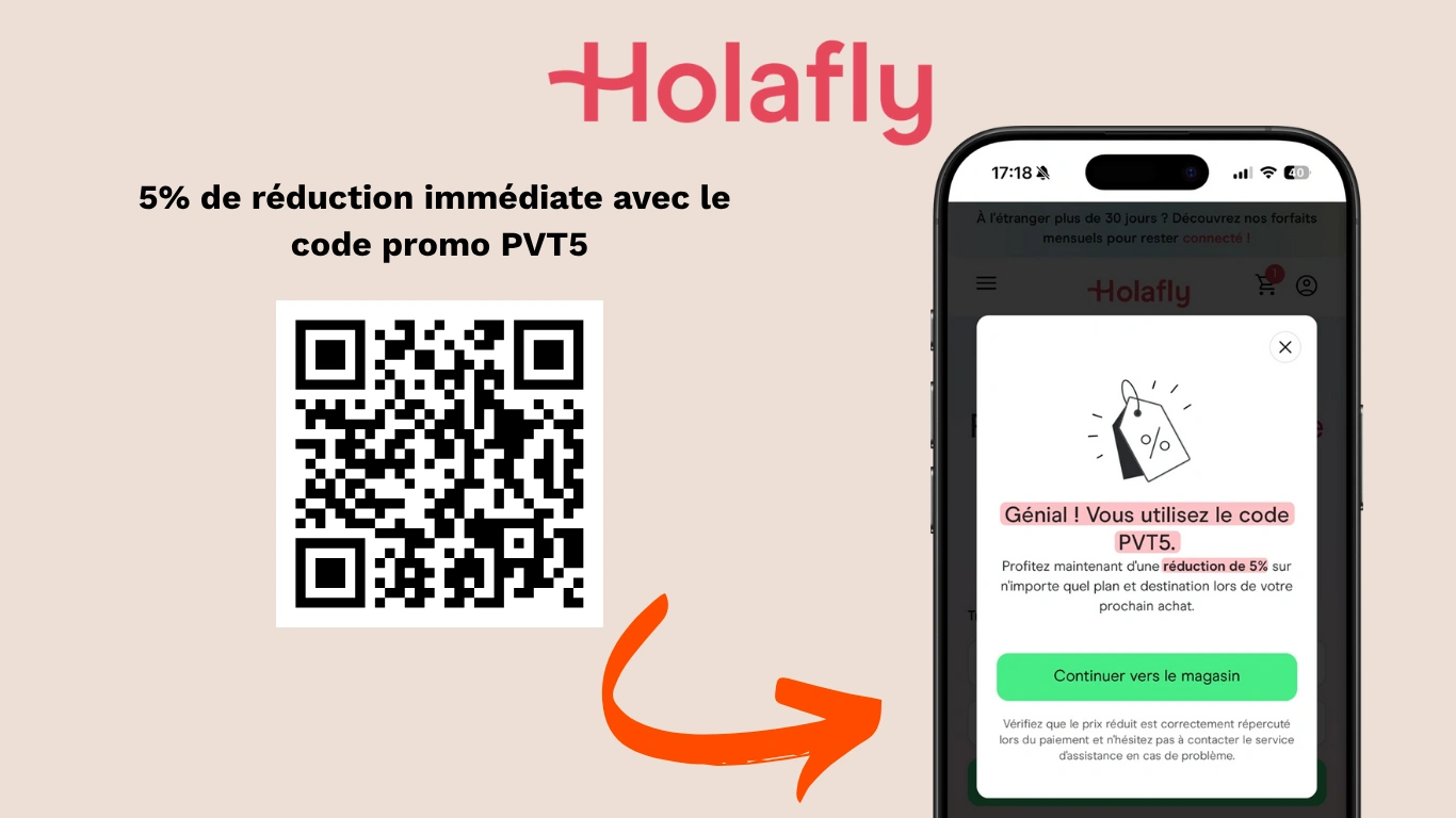 Code promo Holafly PVT5
