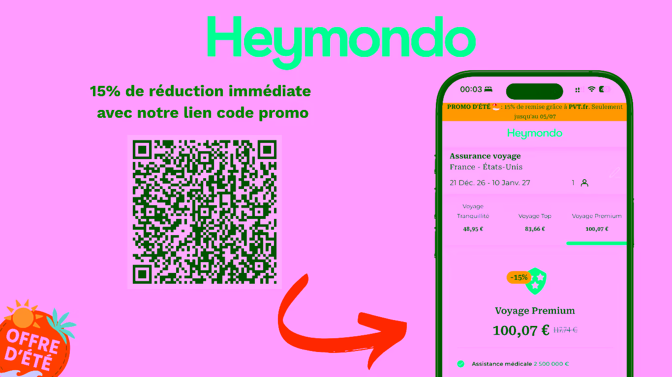 QRCode réduction Heymondo Offre speciale -15%