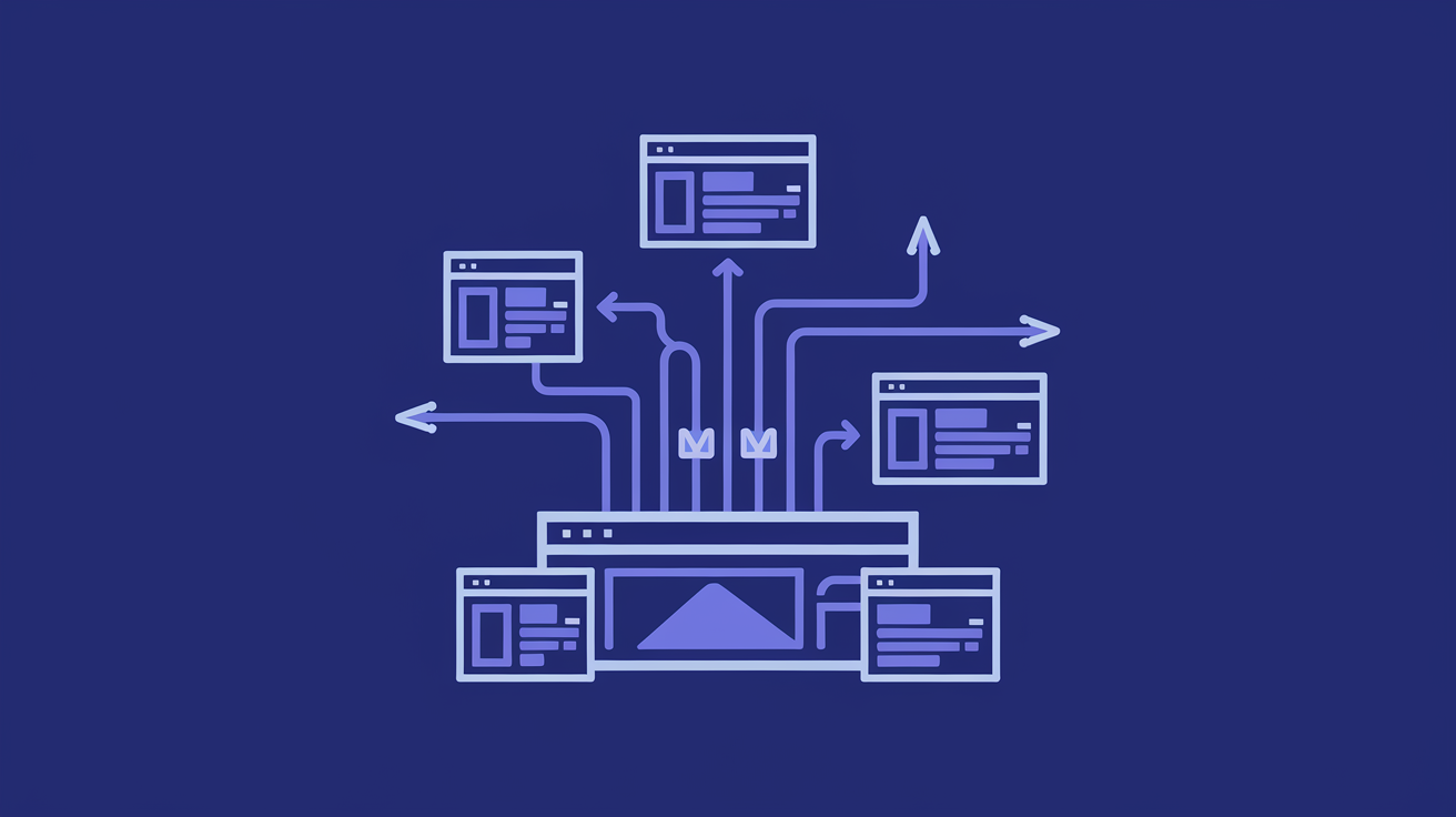 Diagram showing content-driven link building strategies for SEO without cold outreach