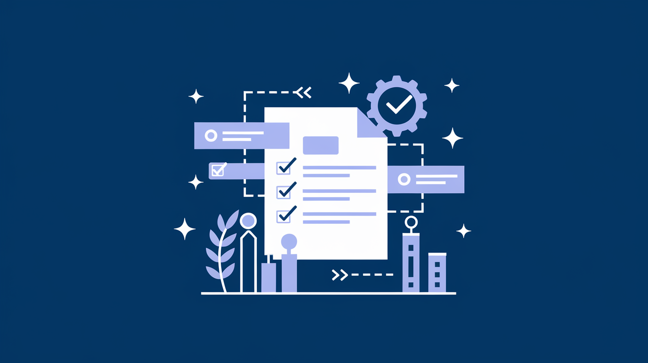 Checklist showing SEO content optimization steps from keyword alignment to technical improvements