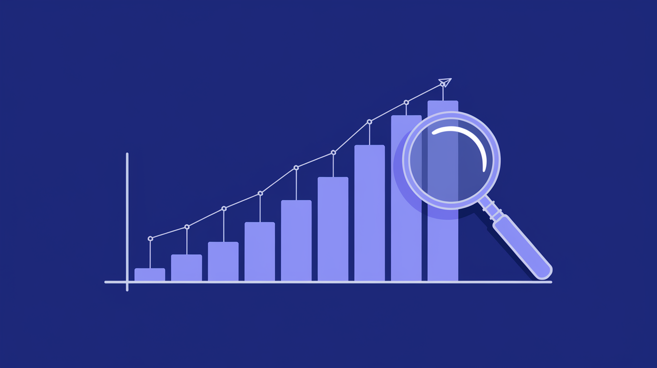 Long-tail keyword spectrum showing search volume decreasing as specificity increases