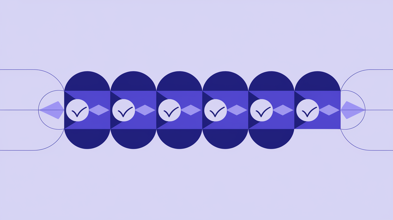 Content approval workflow diagram showing five stages from draft submission through tiered review to final publish
