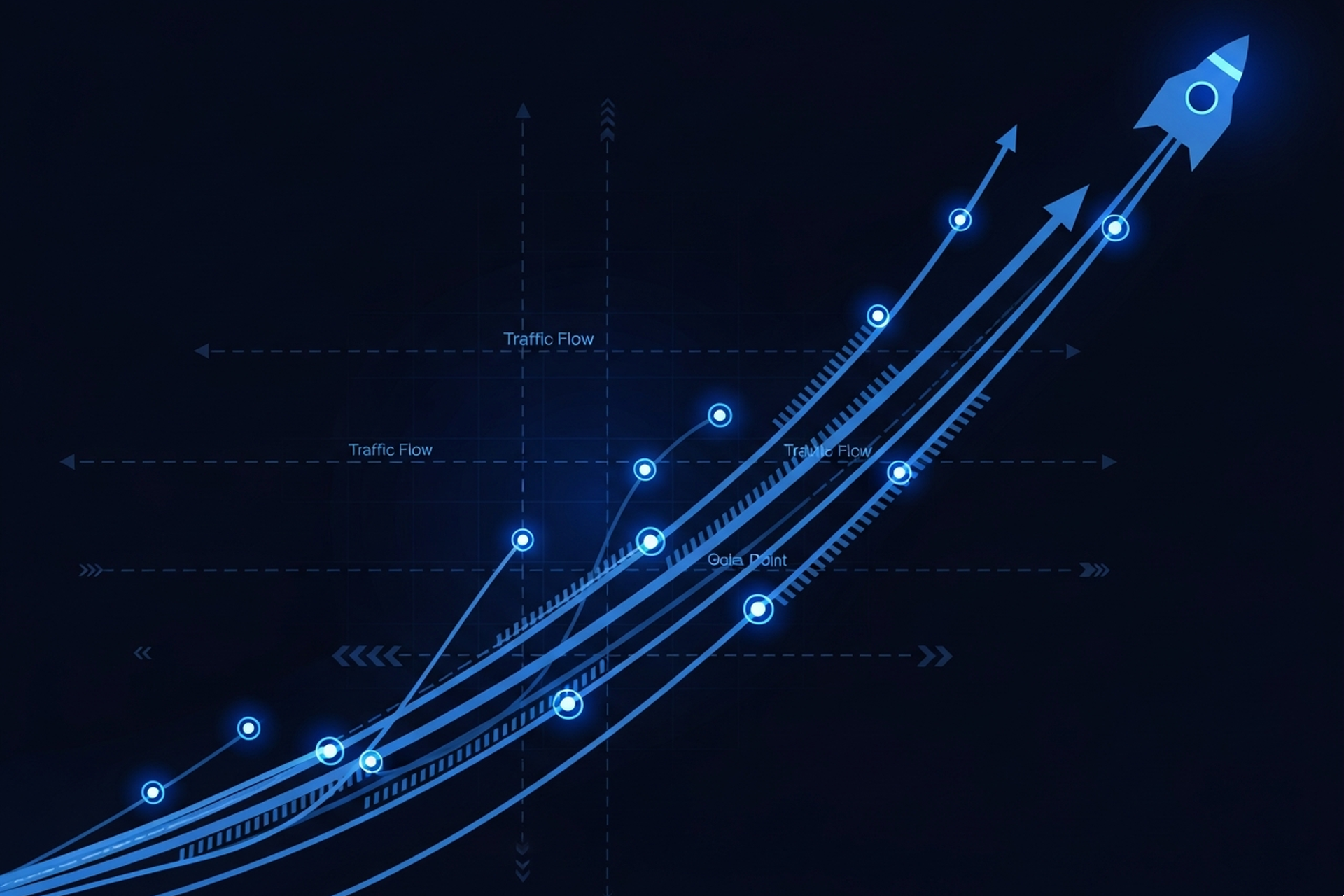 Diagram showing quick-win and long-term organic traffic strategies organized by time to impact, from weeks to months