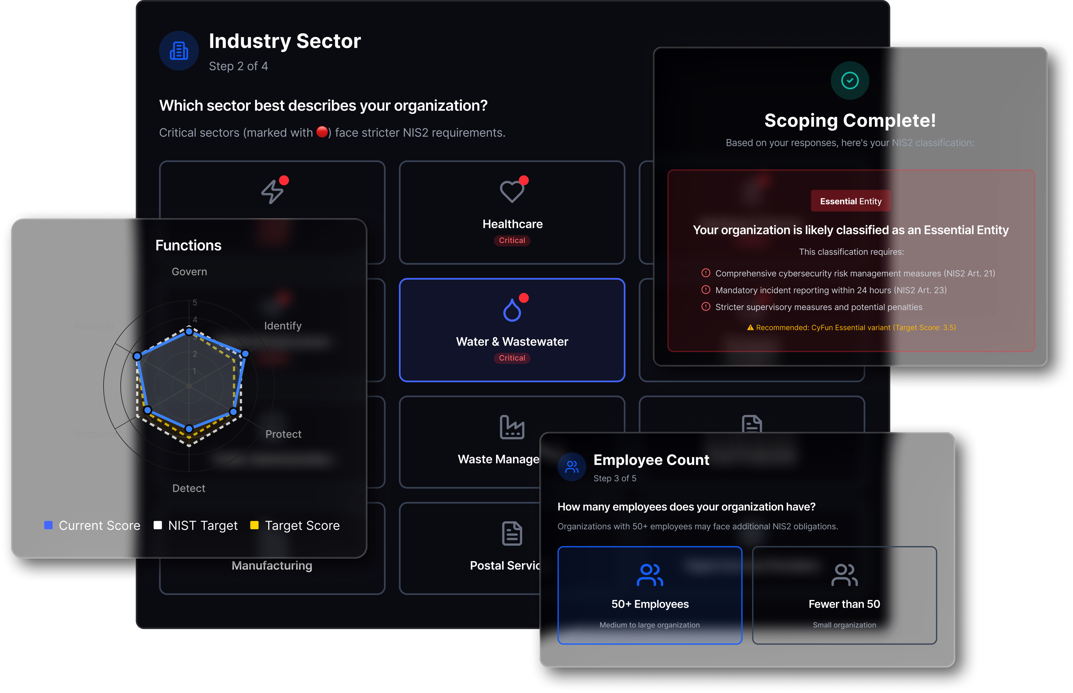 Visionx display of security operations