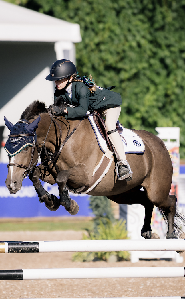 Horse riding class