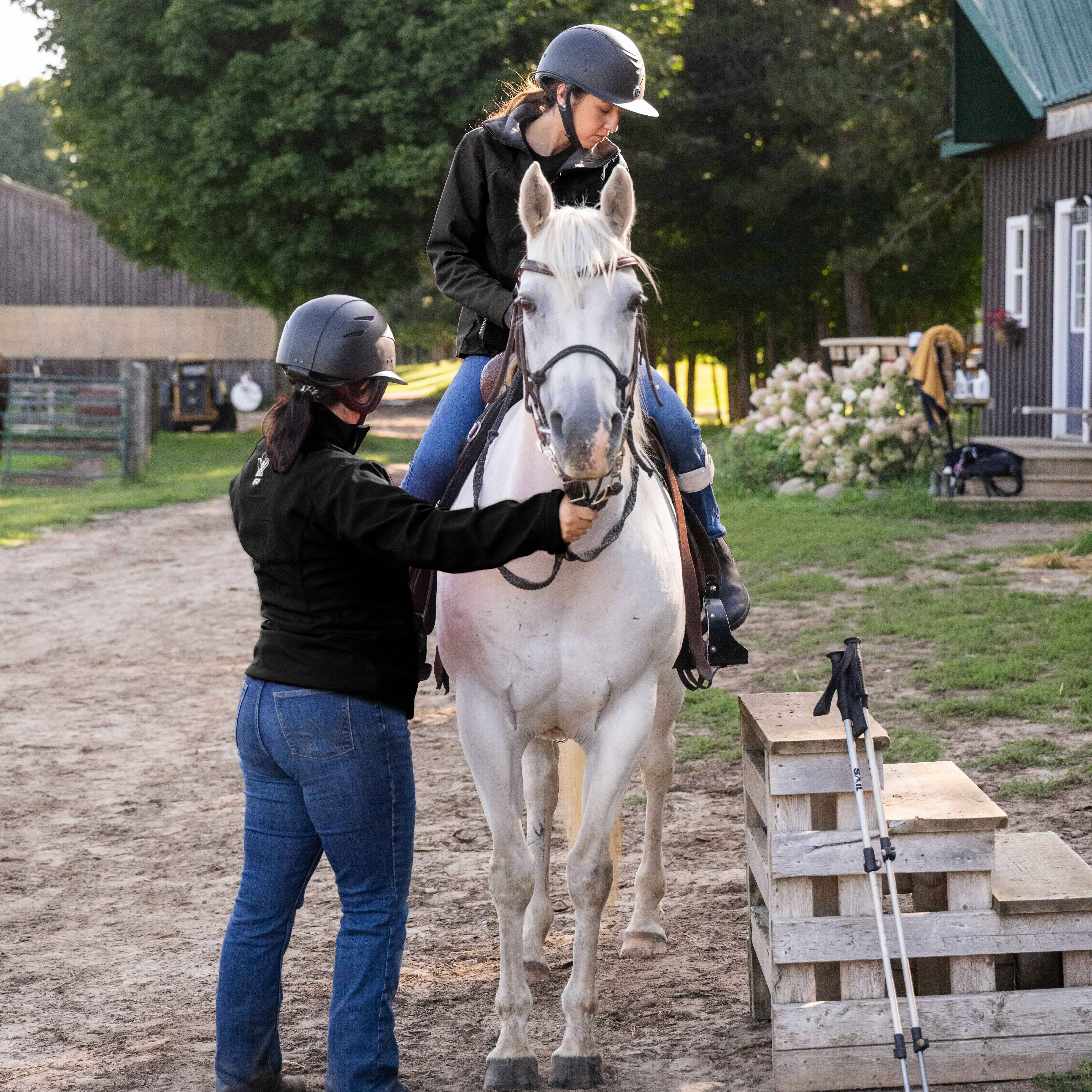 horse riding lesson