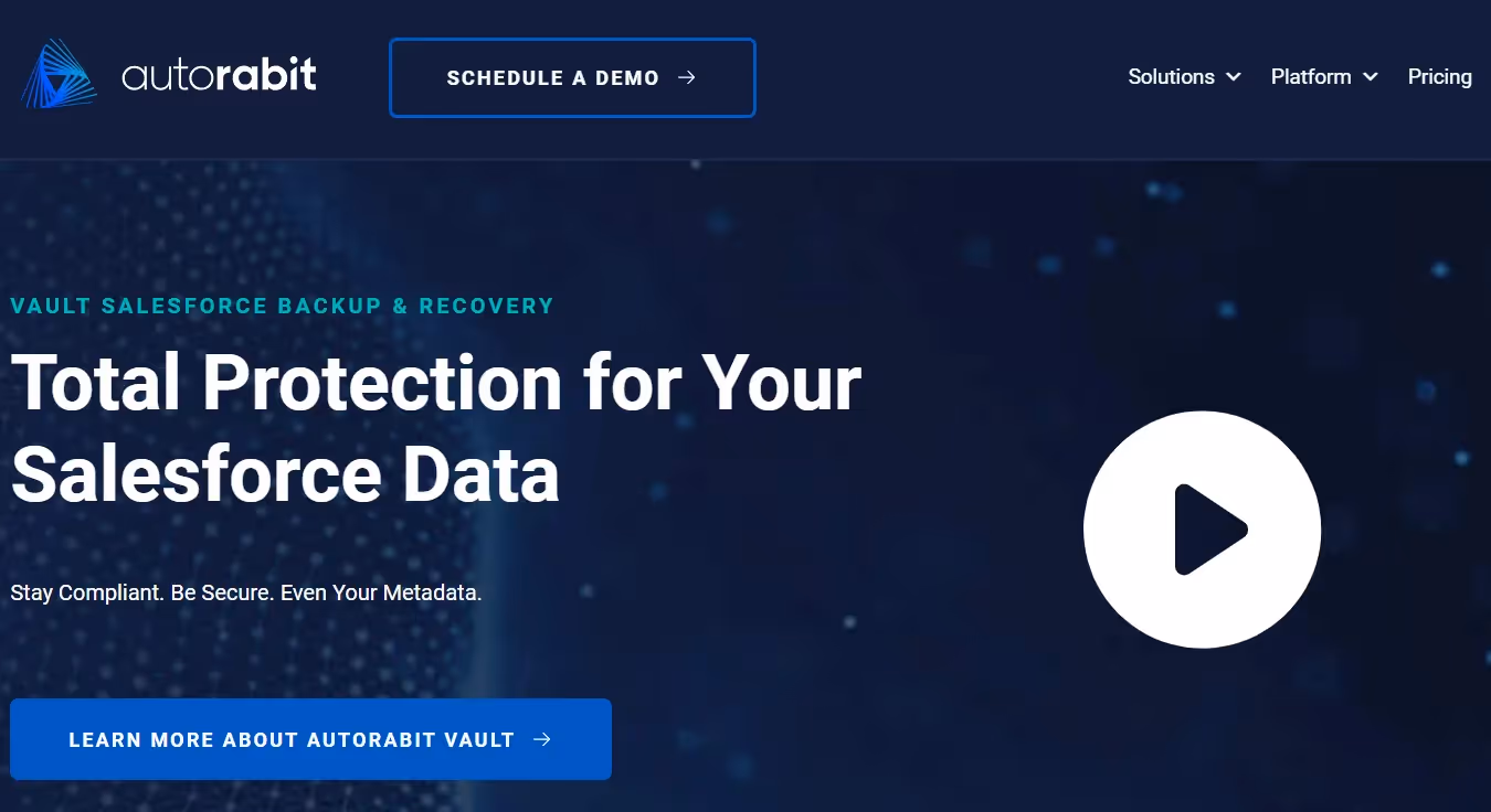 AutoRABIT's Data Archival Solution, Vault, for Salesforce