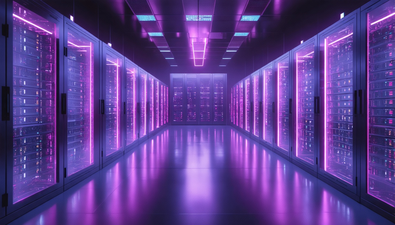 illustration of a server room 