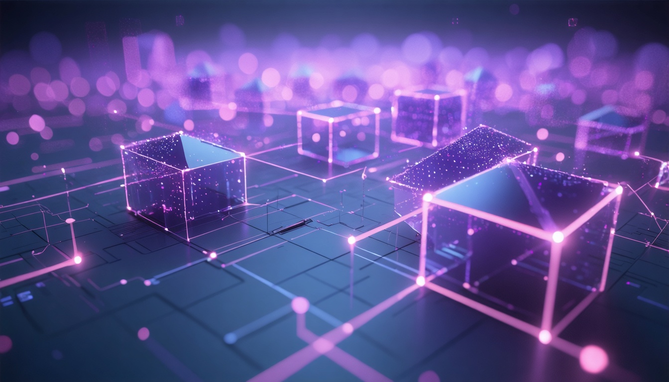 rendering of blocks of data indicating data migration