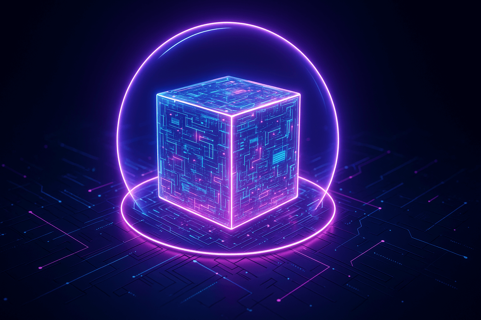rendering of a large block of data protected