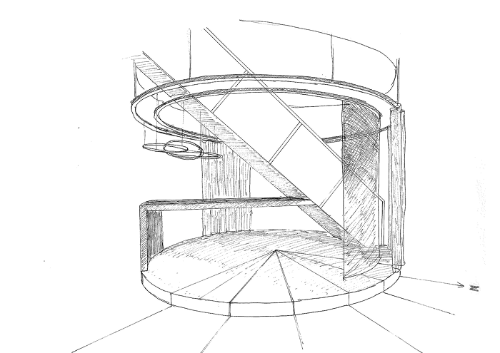 Concept drawing in design project