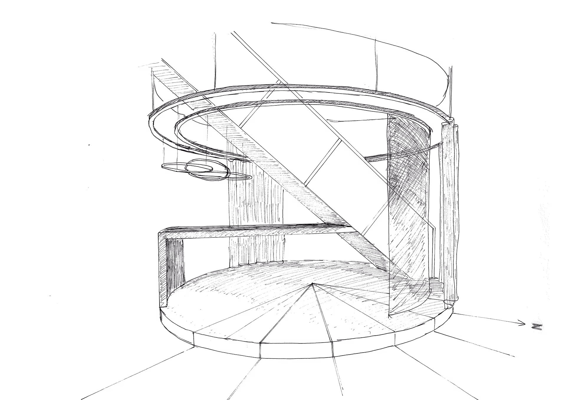 Schets Trap Sunrock Amsterdam
