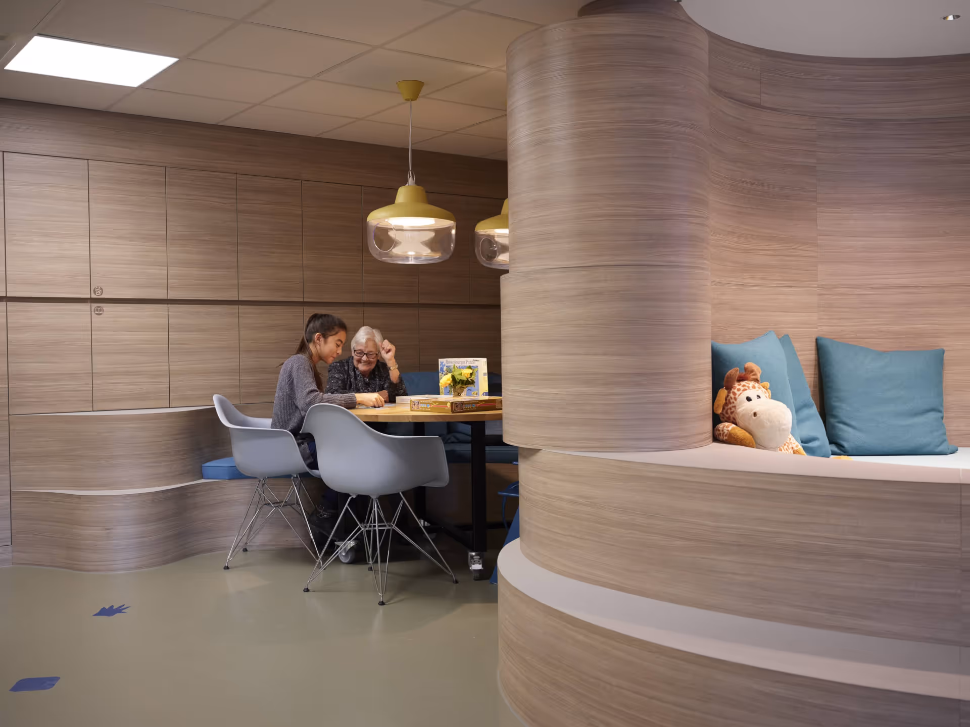 THE ROOF GARDEN: A PLACE WHERE FAMILIES WITH A SICK CHILD CAN SPEND SOME TIME TOGETHER.
