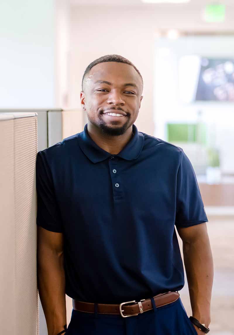 A Clearview employee is happy about his benefits.