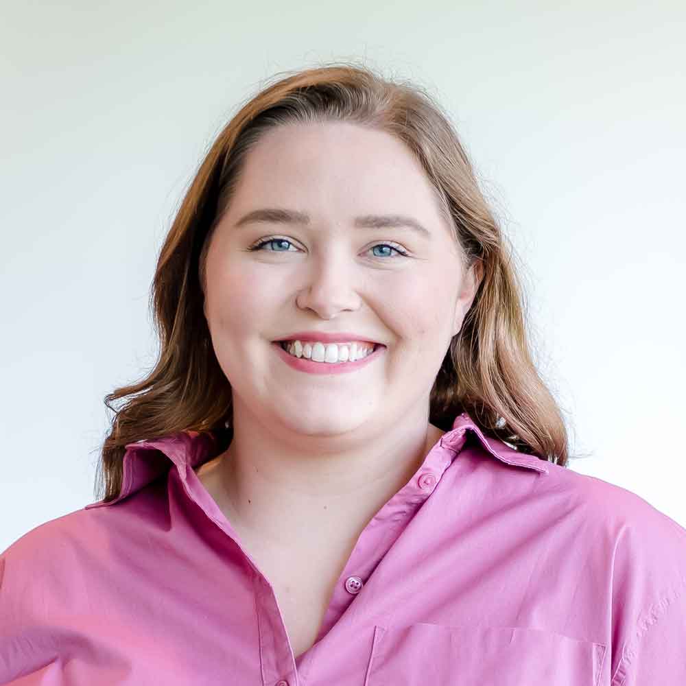 A Clearview employee is happy.