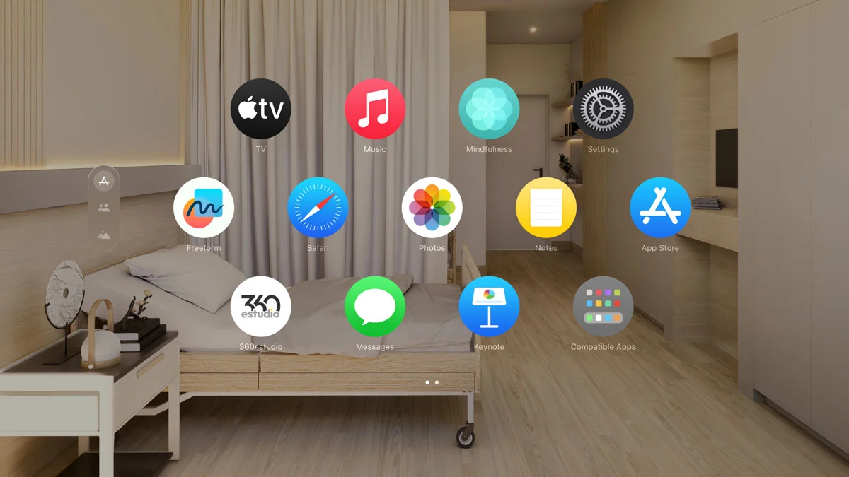 hombre usando gafas de AR