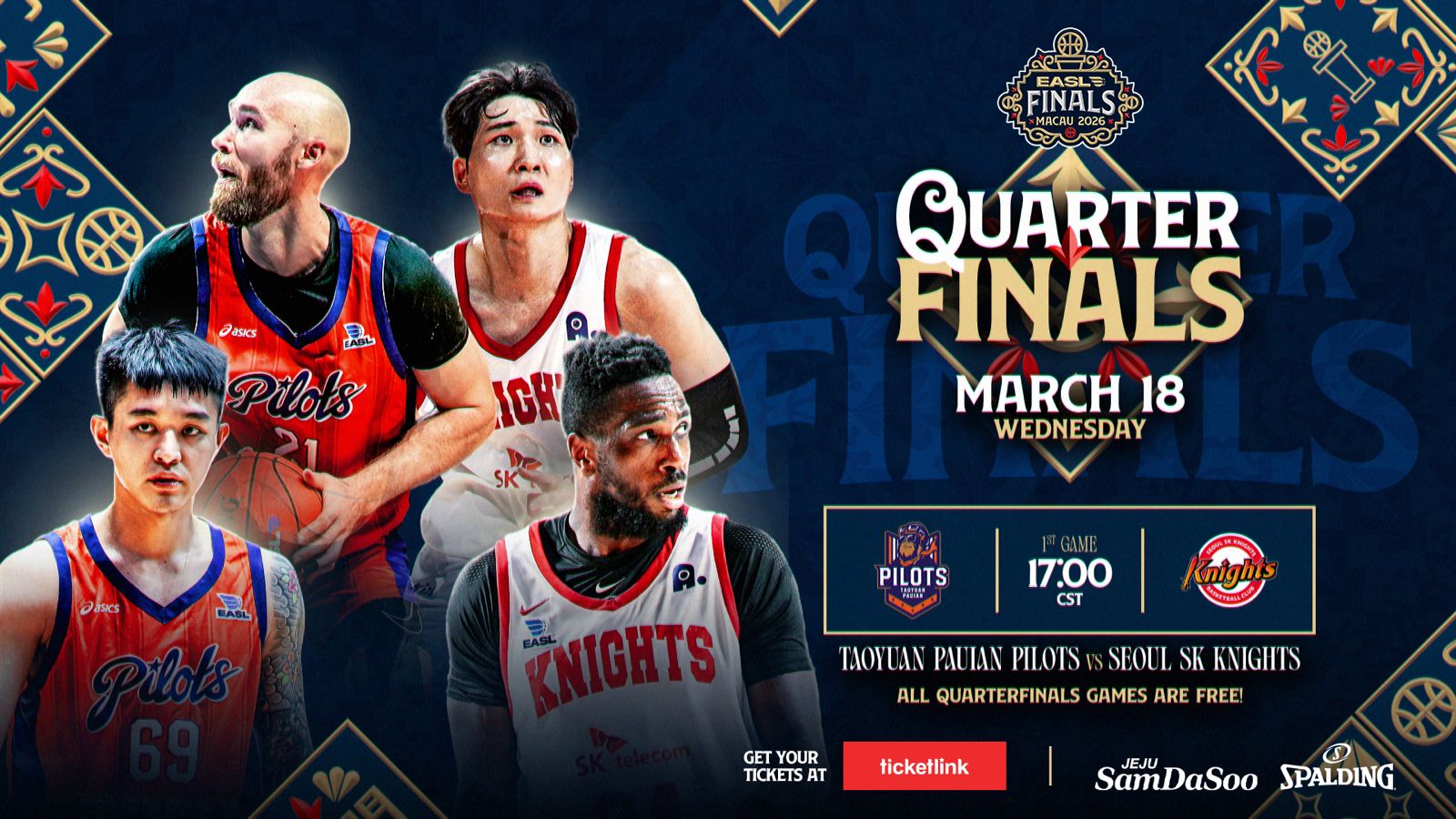 EASL FINALS | Game Preview: Taoyuan Pauian Pilots vs. Seoul SK Knights (QF1 | March 18, 2026)