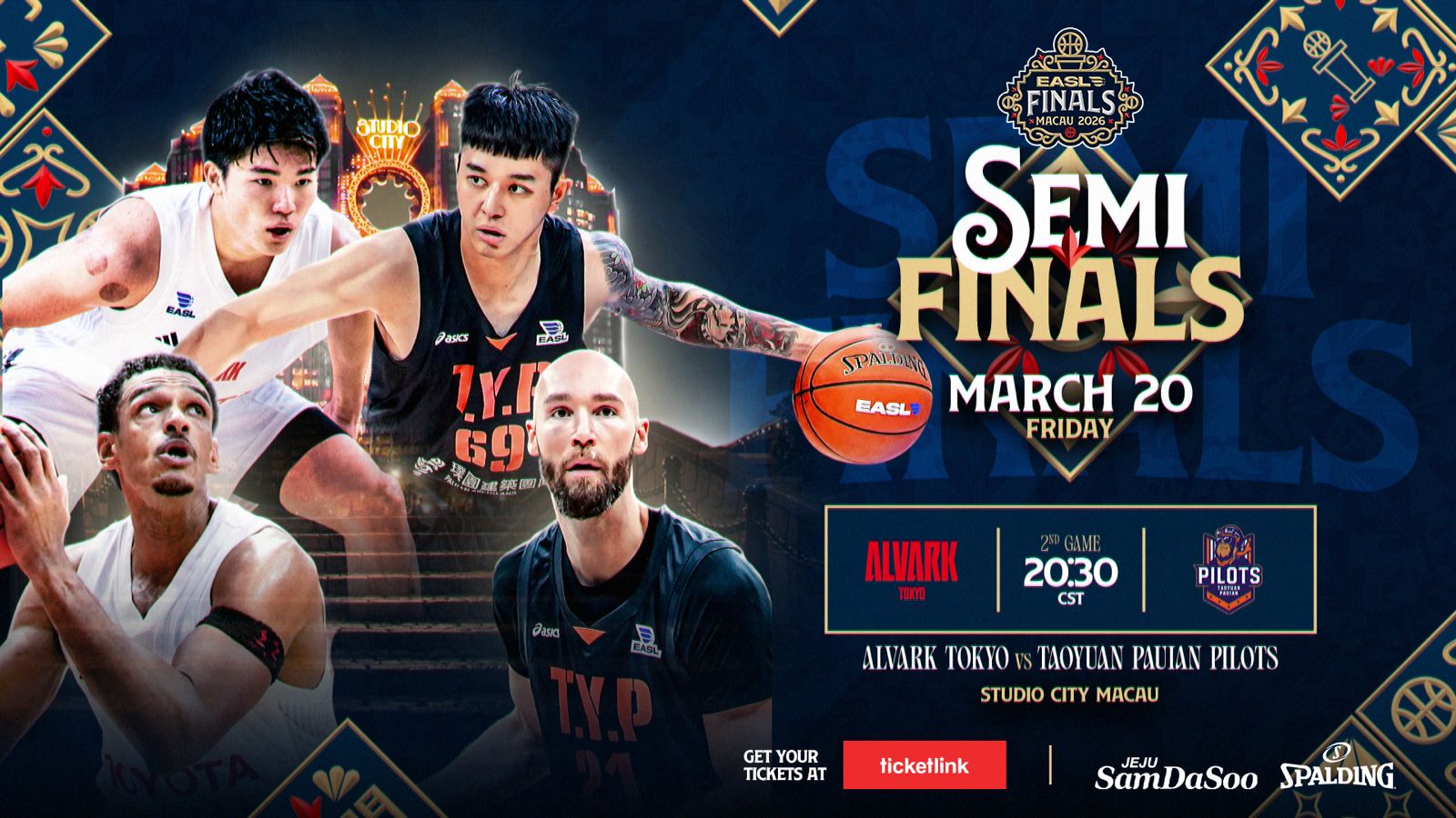 EASL FINALS | Game Preview: Alvark Tokyo vs. Taoyuan Pauian Pilots (SF2 | March 20, 2026)