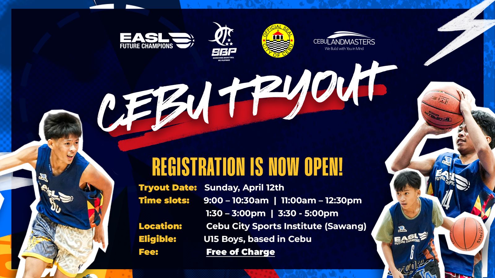 EASL Future Champions Elite Opens Free Tryouts in Cebu for U15 Male Players