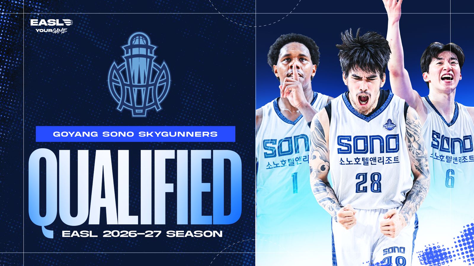 Goyang Sono Skygunners Qualify For 2026-27 Season
