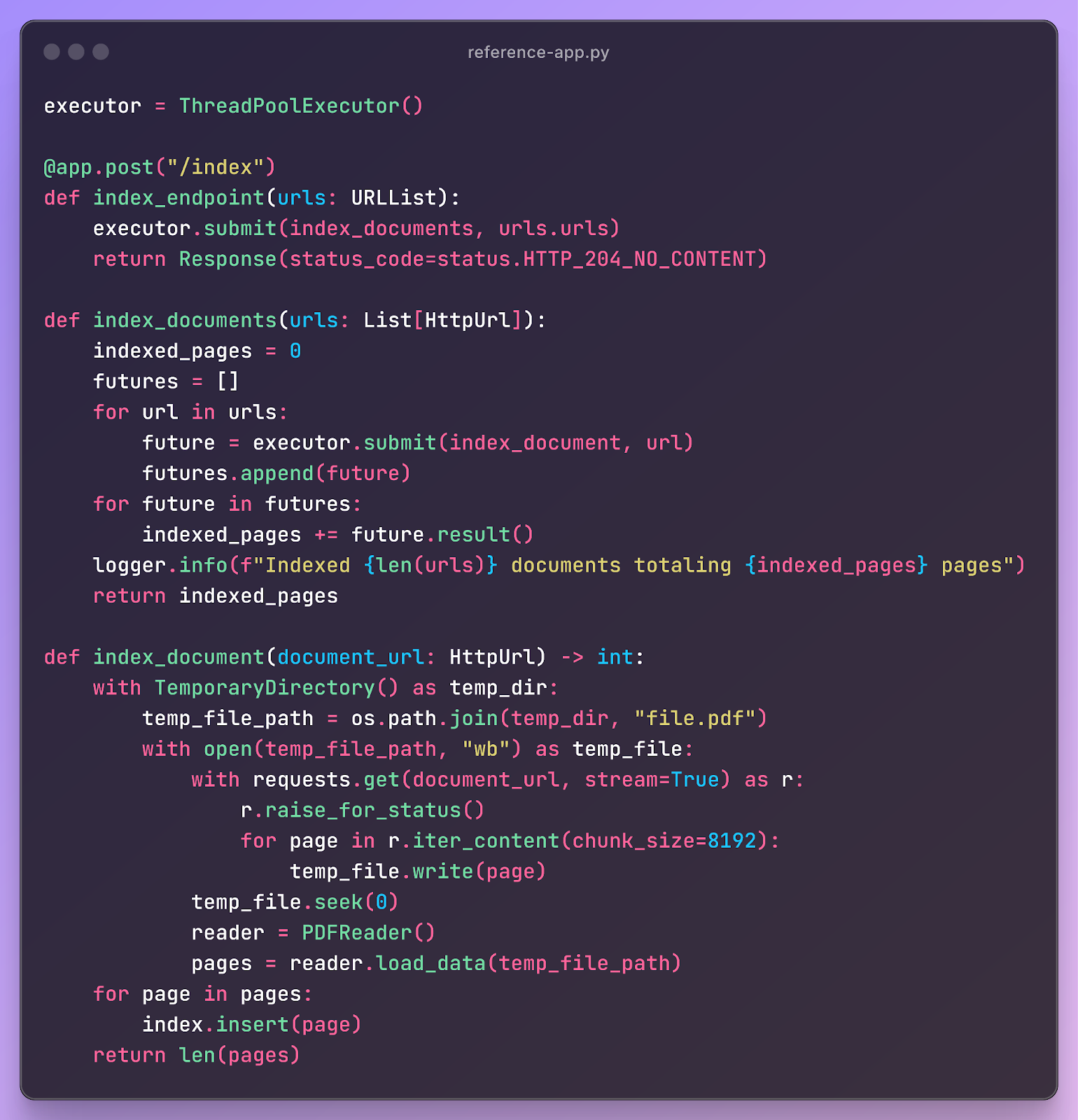 durable execution reference application code