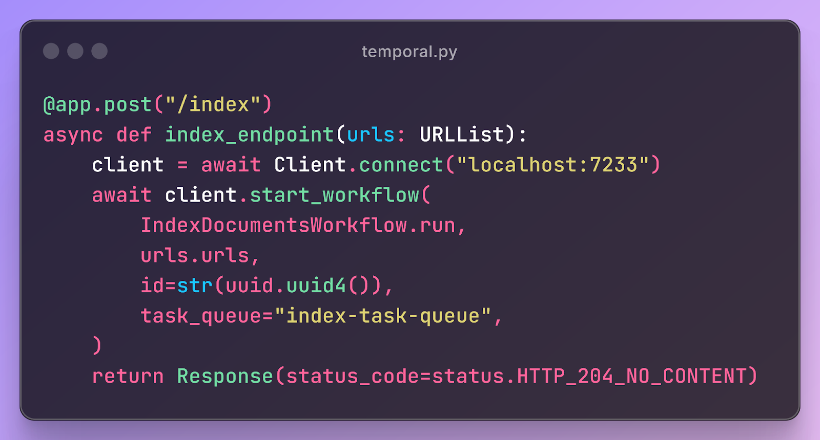 temporal durable execution endpoint code example