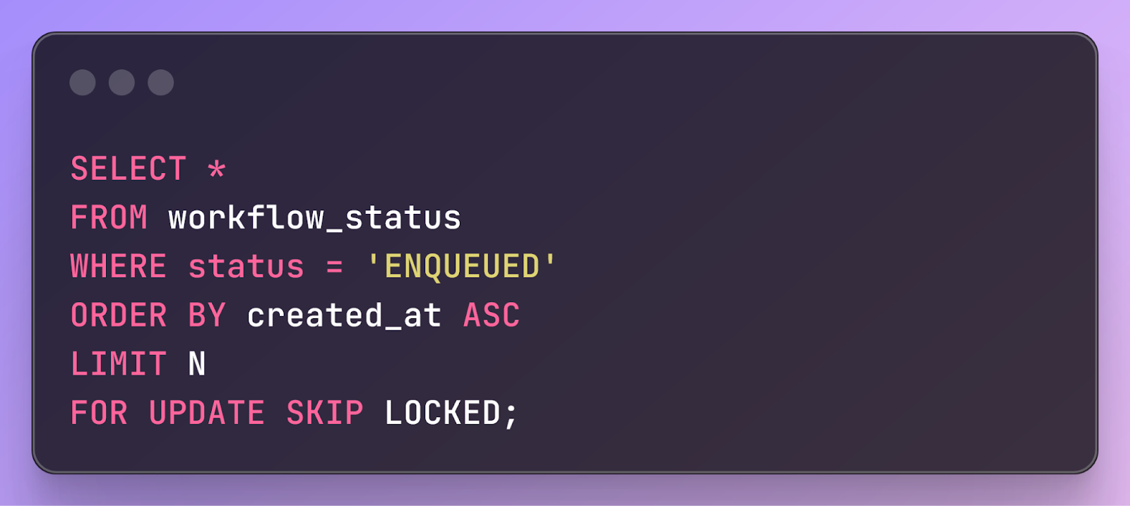Postgres SELECT FOR UPDATE SKIP LOCKED query example