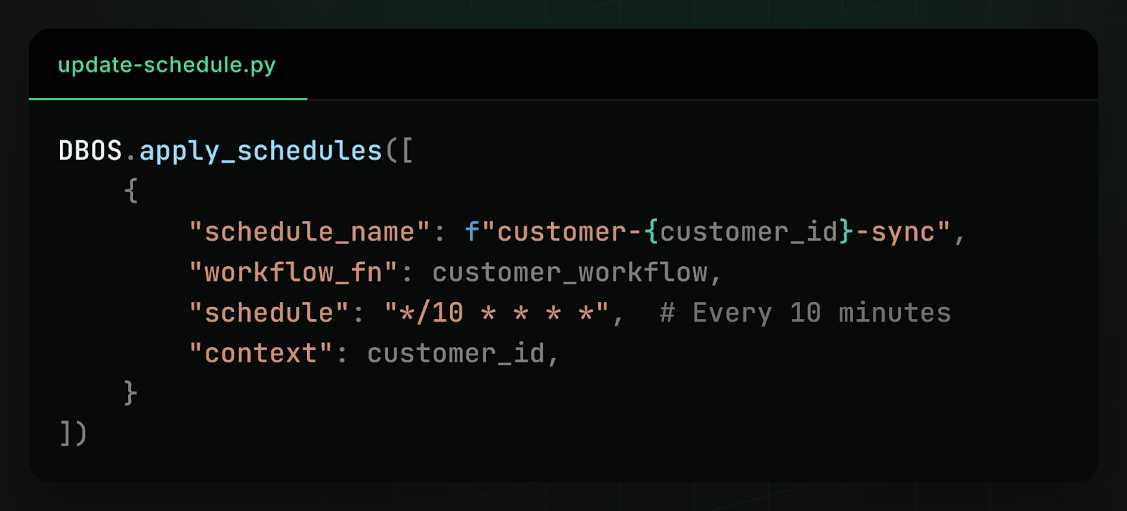 Dynamic workflow scheduling example 2