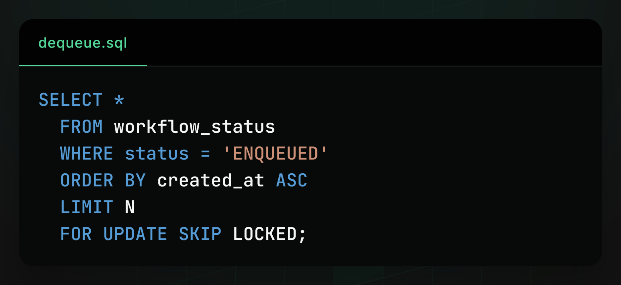 Use Postgres for queueing - SQL for Dequeueing