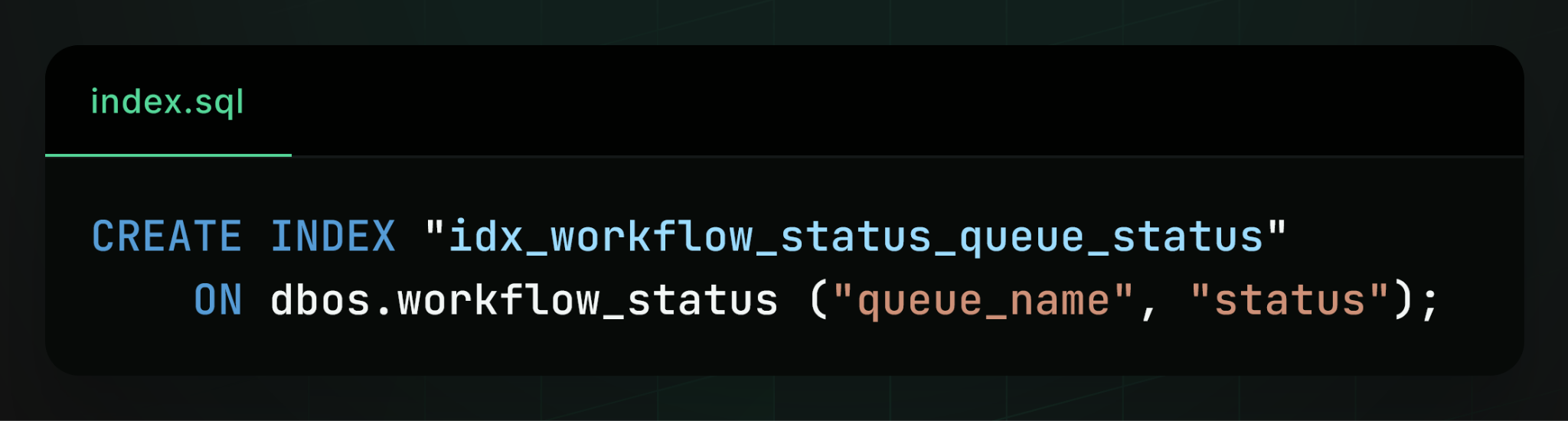 Use Postgres for queueing - Indexing