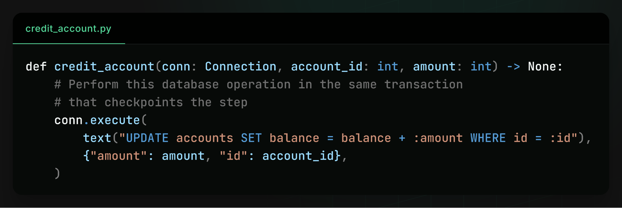 workflow idempotency code example