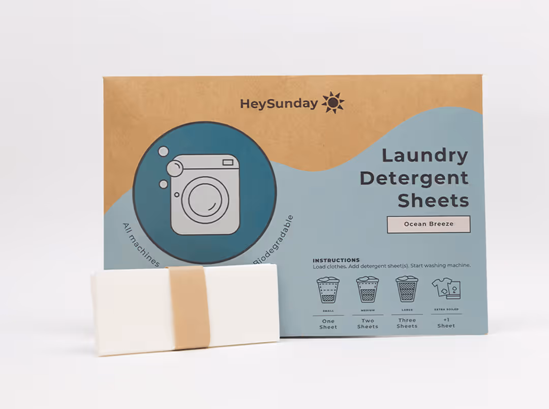 HeySunday's Laundry Detergent Sheets