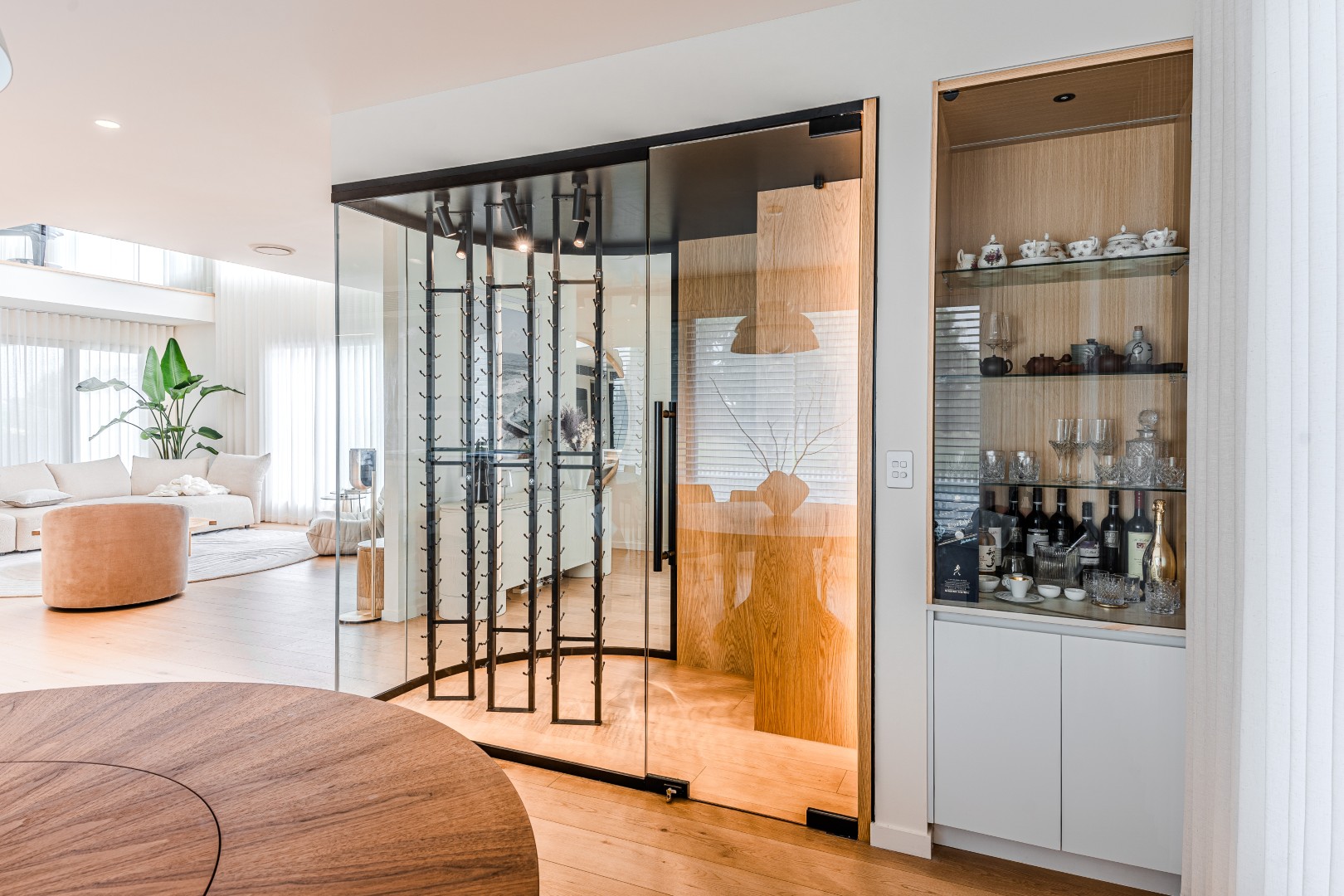 Custom Wine Cellar | Bespoke Residential Joinery, Brisbane