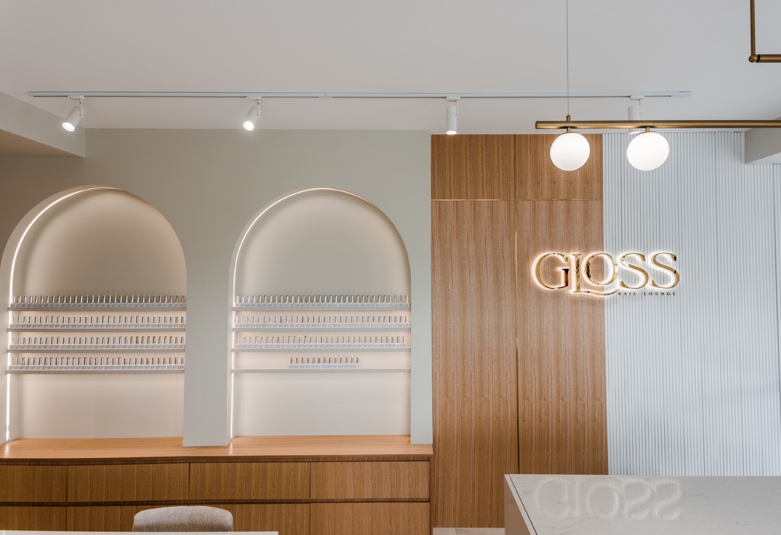 Gloss Nail Lounge High-End Custom Cabinetry, Milton