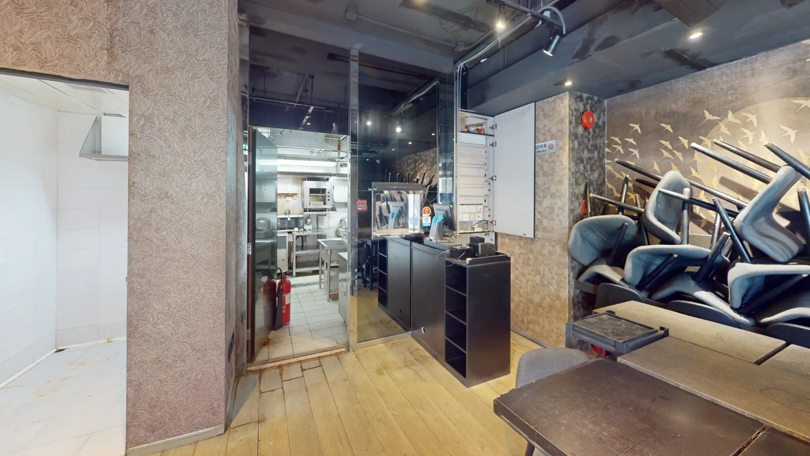 Shop at Seaview Building, North Point — service counter toward kitchen