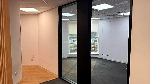 Office at One Mong Kok Road Commercial Centre, Mong Kok: glazed meeting room