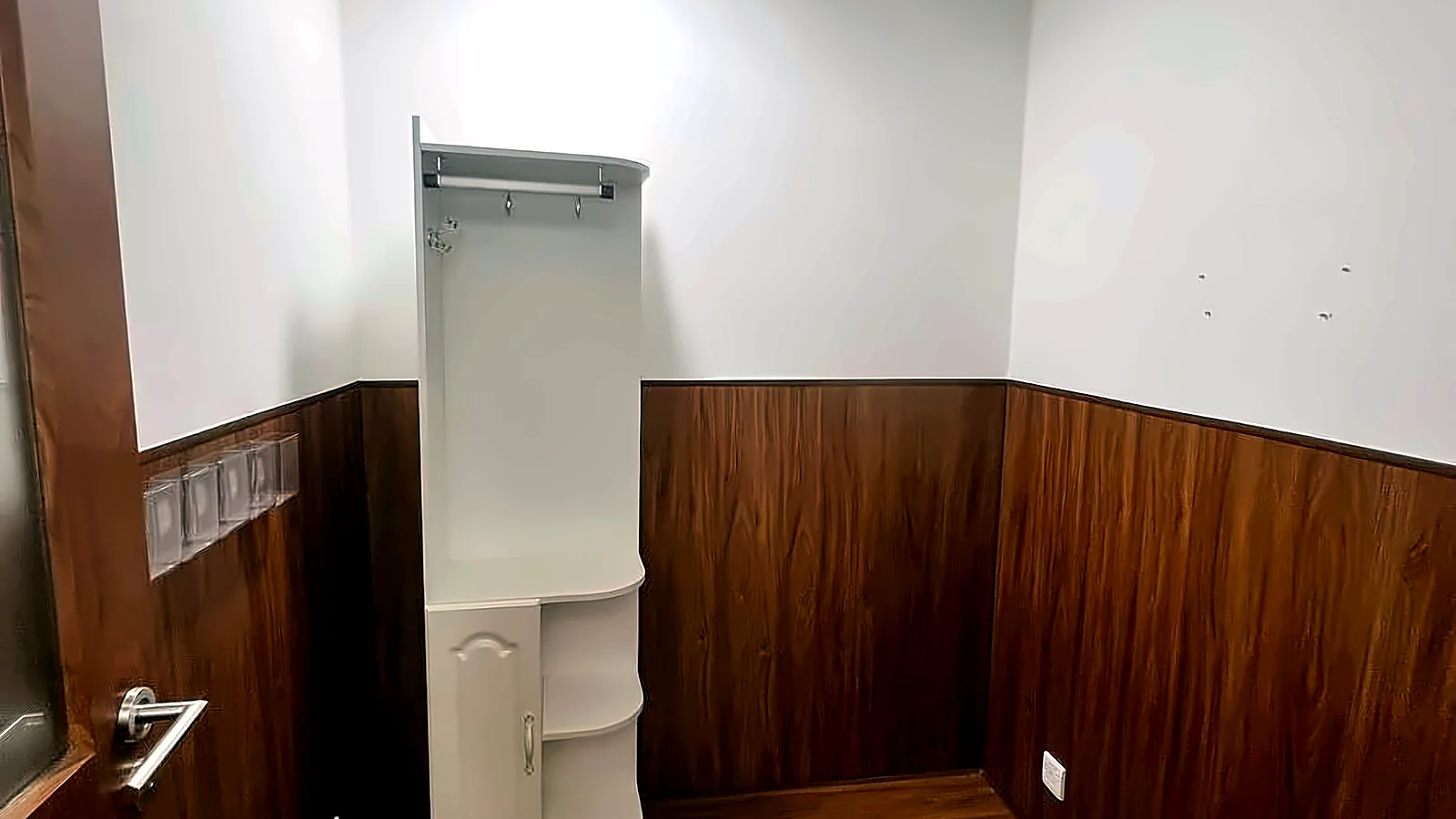 Office at Crawford House, Central – fitted room with wainscoting