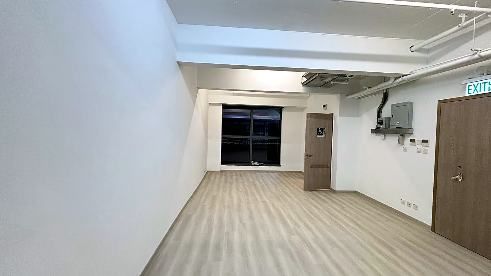 Office interior at Wing Lok Street, Sheung Wan - reverse view toward window