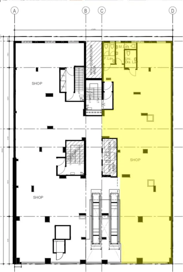 Restaurant For Lease At Comfort Building, Tsim Sha Tsui – floor plan 1