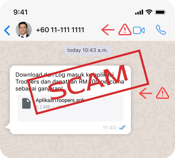 Contoh Scam APK