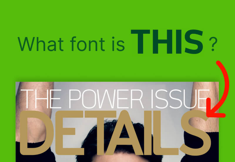 DETAILS magazine cover masthead logo typeface design font family