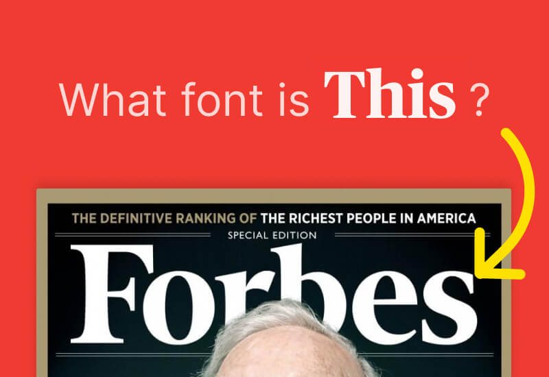 Forbes magazine cover masthead logo typeface design font family