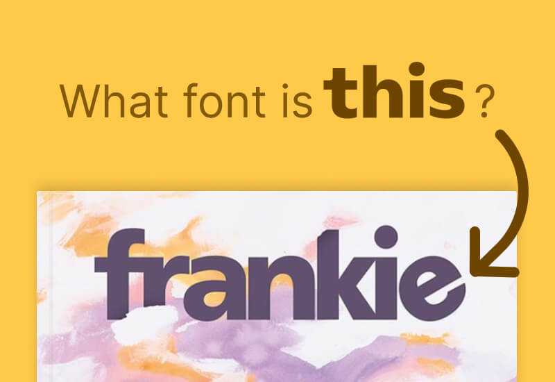 Frankie magazine cover masthead logo typeface design font family