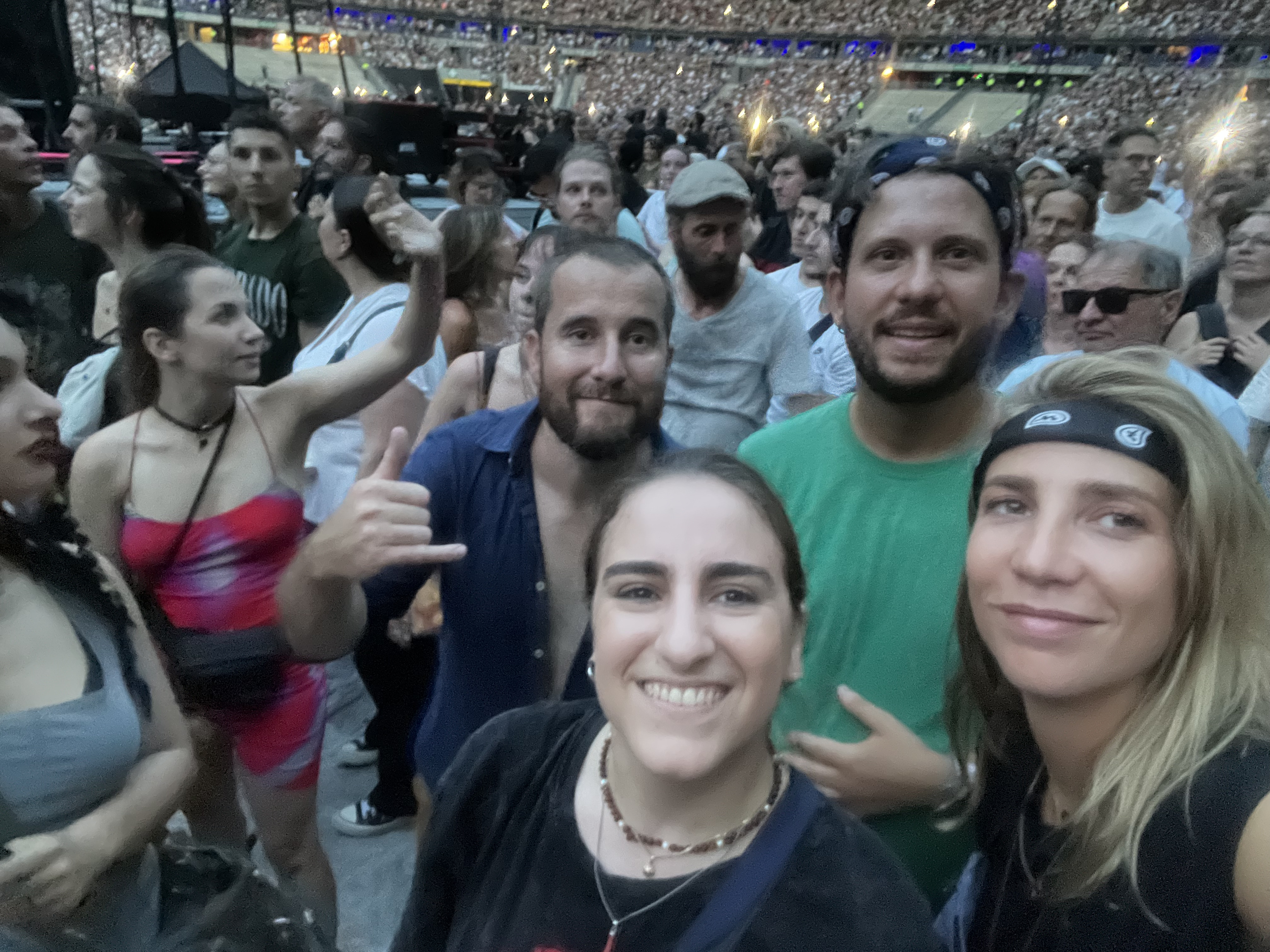 Friends and me at Muse's concert