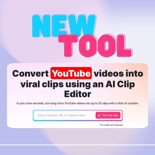 NEW AI tool creates viral clips from your YouTube videos! Try ClipGOAT