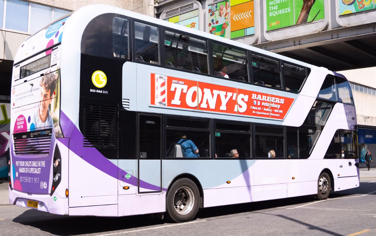 Outdo Media bus advertising campaign