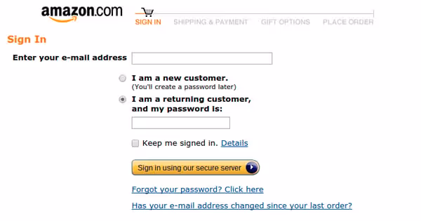 Amazon Sign In
