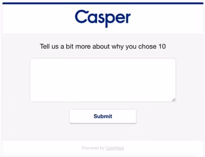 Casper NPS Comment Prompt