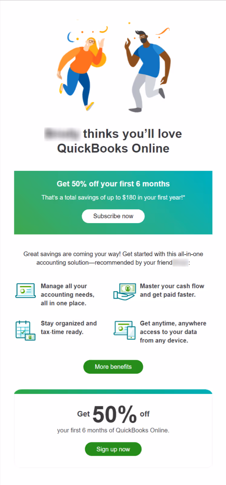 example referral marketing email 